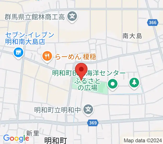 日本キャンパックホールの地図