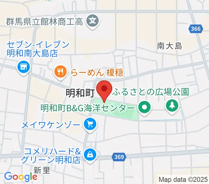 日本キャンパックホールの地図