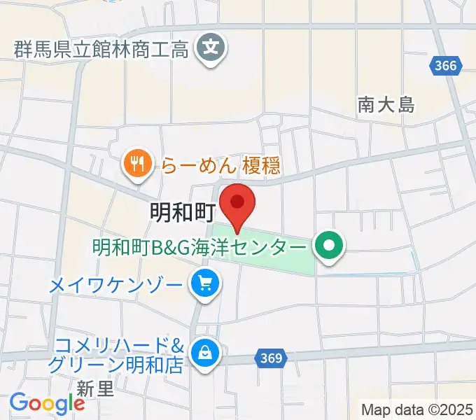 日本キャンパックホールの地図