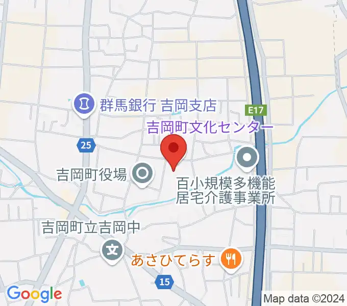 吉岡町文化センターの地図