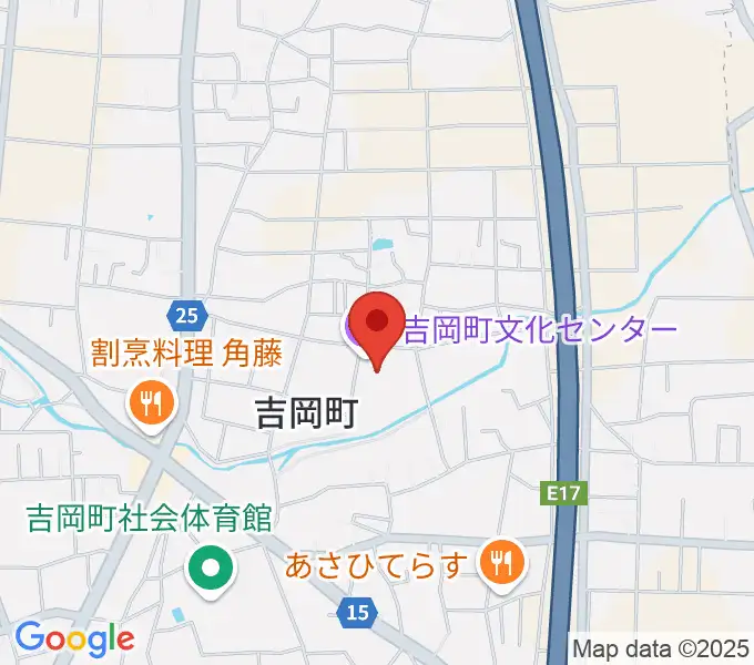 吉岡町文化センターの地図