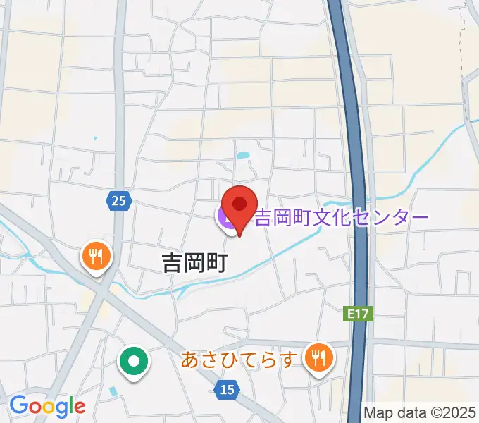 吉岡町文化センターの地図
