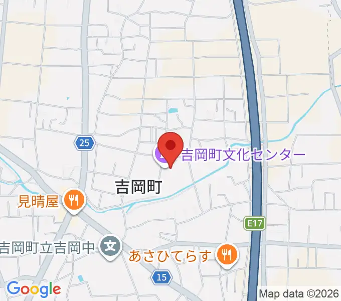 吉岡町文化センターの地図