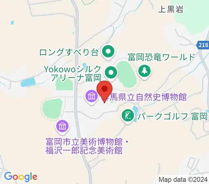 富岡市かぶら文化ホールの地図