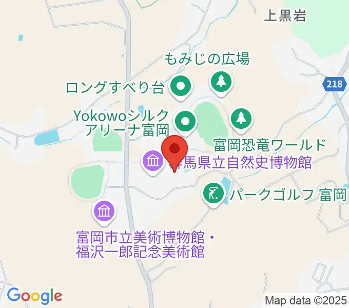 富岡市かぶら文化ホールの地図