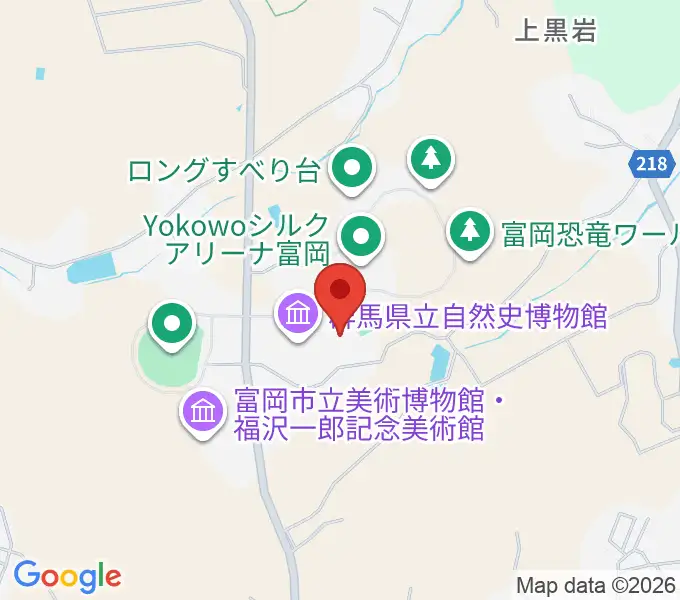 富岡市かぶら文化ホールの地図
