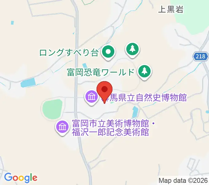 富岡市かぶら文化ホールの地図
