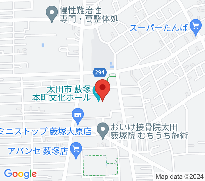 太田市藪塚本町文化ホール カルトピアの場所