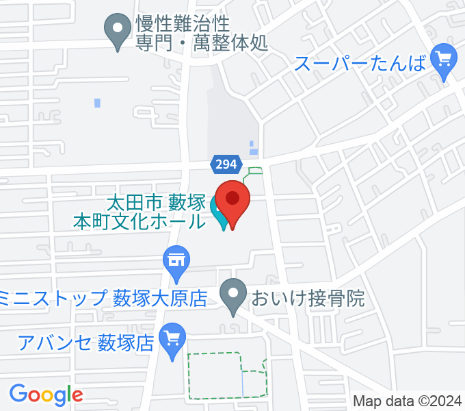太田市藪塚本町文化ホール カルトピアの場所