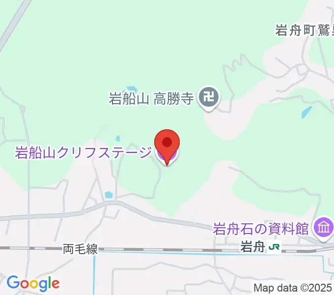 岩船山クリフステージの地図