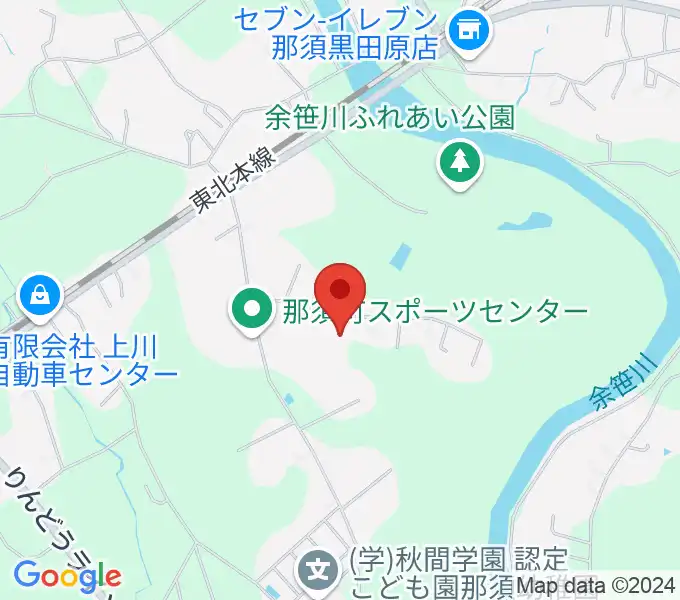 那須町文化センターの地図