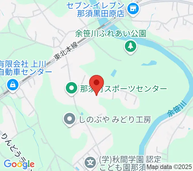 那須町文化センターの地図