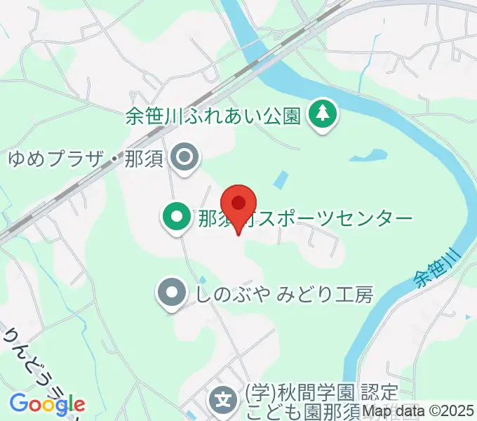 那須町文化センターの地図