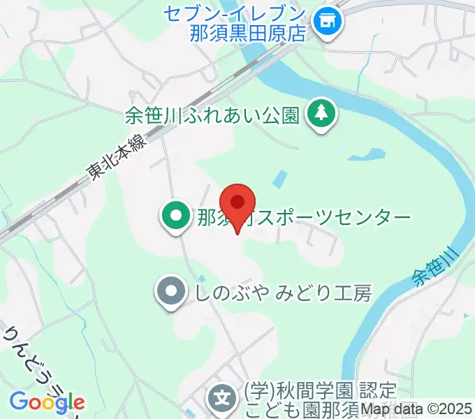 那須町文化センターの地図