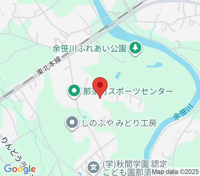那須町文化センターの地図
