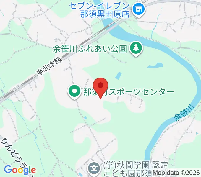 那須町文化センターの地図