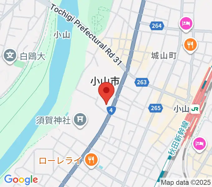小山市立文化センターの地図