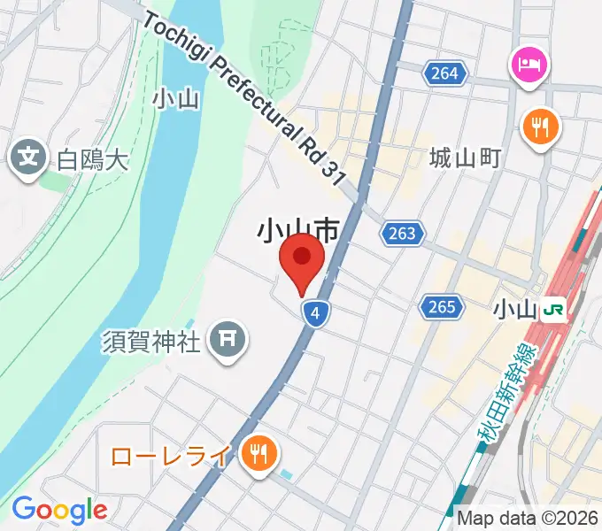 小山市立文化センターの地図