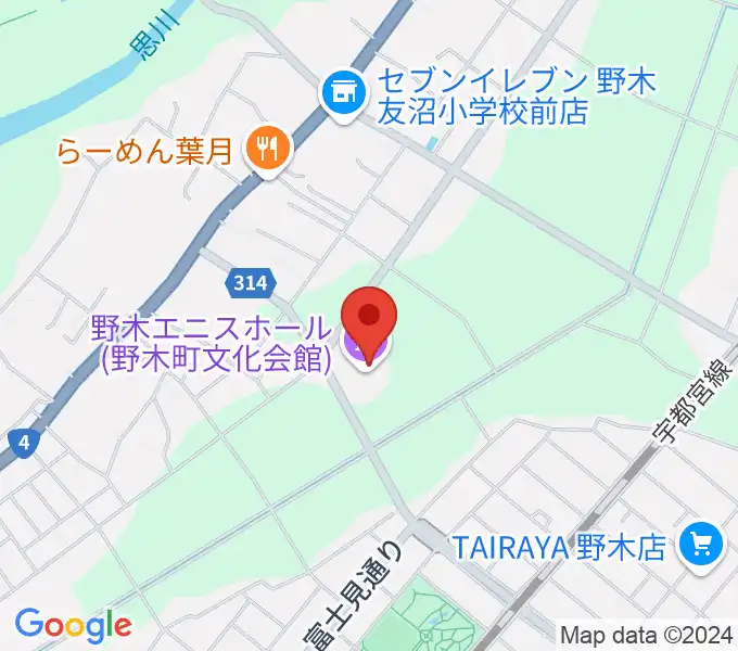 日東工業エニスホールの地図