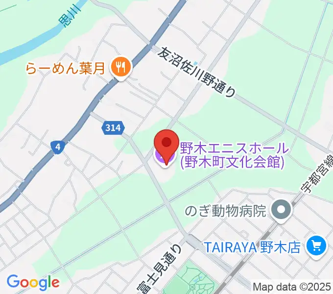 日東工業エニスホールの地図