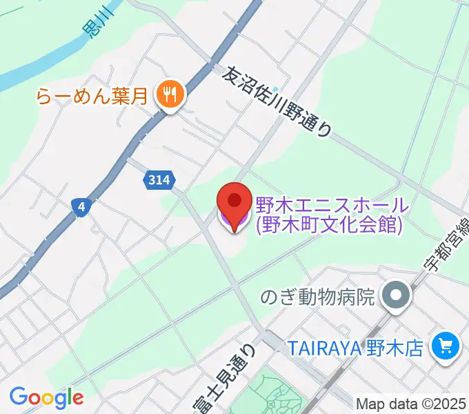 日東工業エニスホールの地図