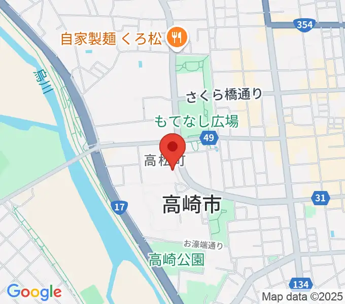 高崎シティギャラリーの地図