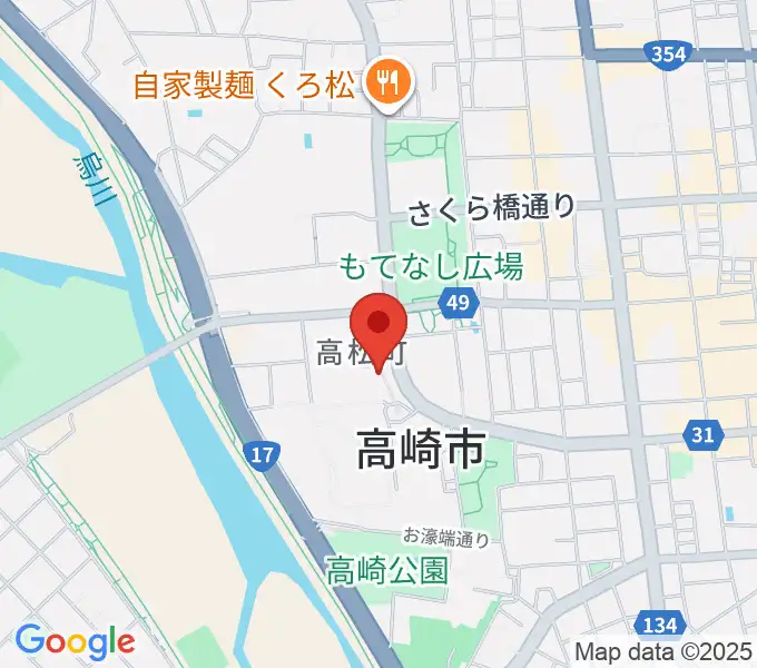 高崎シティギャラリーの地図