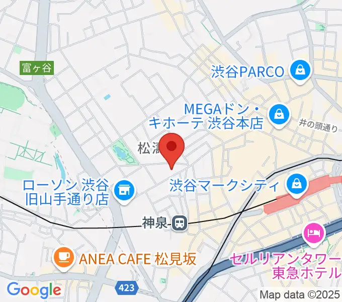 タカギクラヴィア 松濤サロンの地図