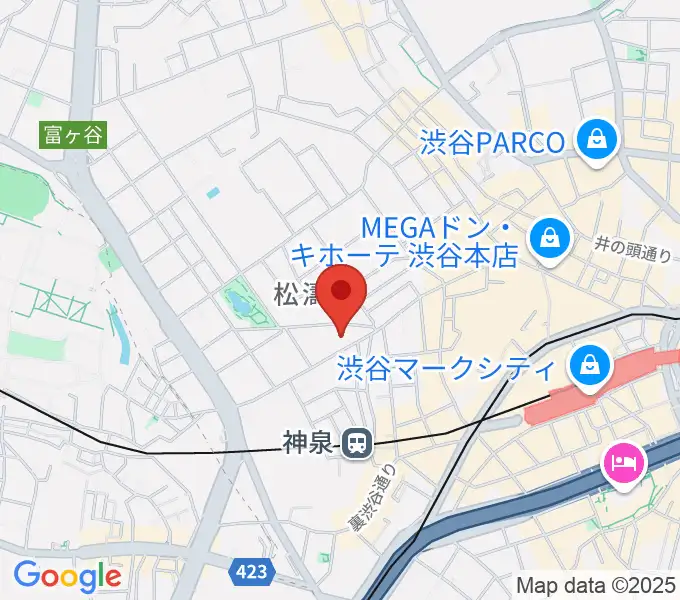 タカギクラヴィア 松濤サロンの地図