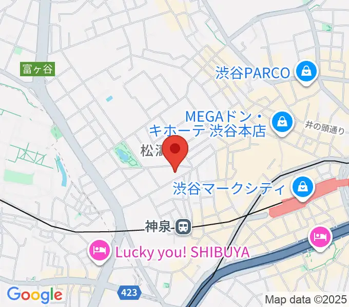 タカギクラヴィア 松濤サロンの地図