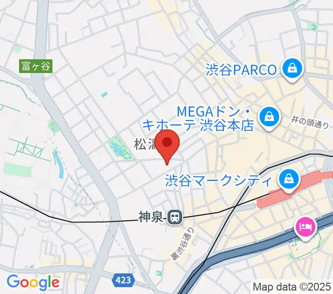 タカギクラヴィア 松濤サロンの地図
