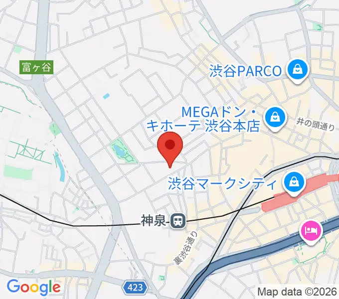 タカギクラヴィア 松濤サロンの地図