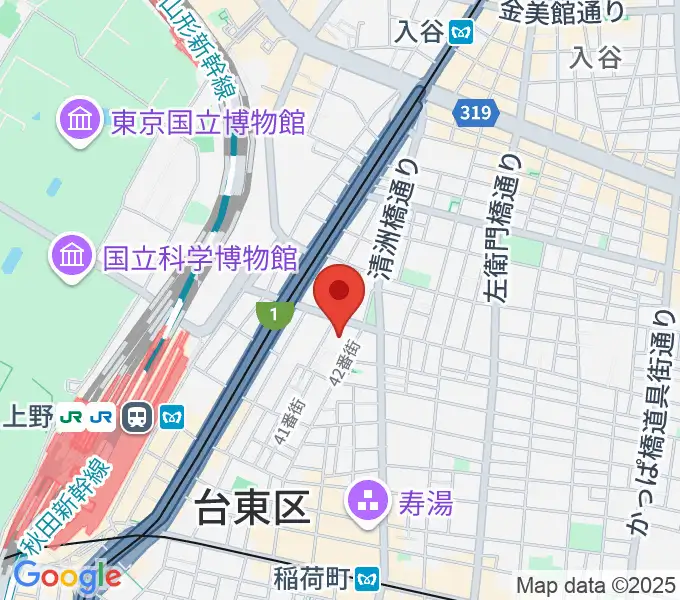 上野学園 石橋メモリアルホールの地図