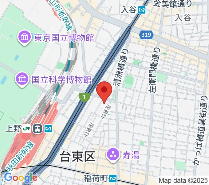 上野学園 石橋メモリアルホールの地図