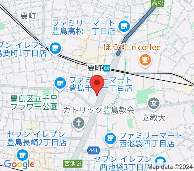 GGサロンの地図