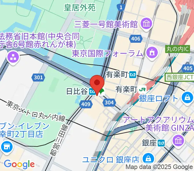 松尾ホールの地図