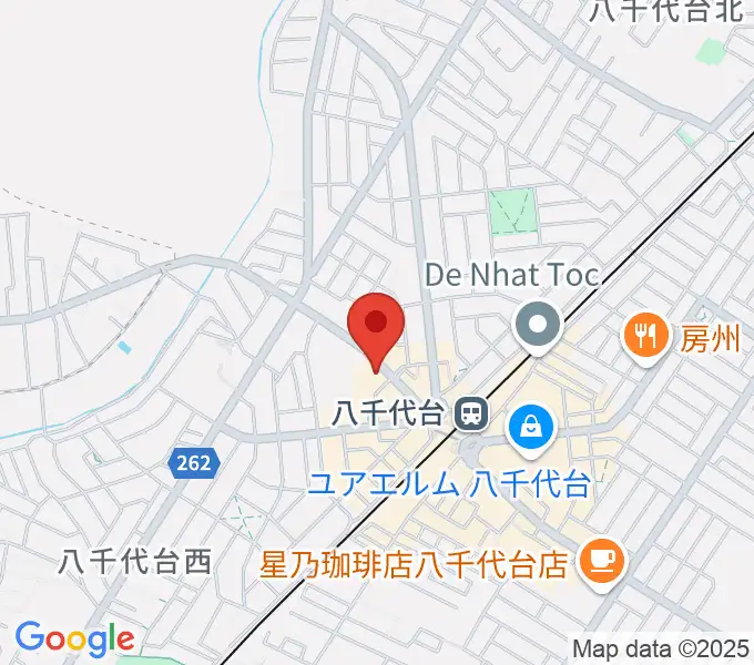 八千代台文化センターの地図