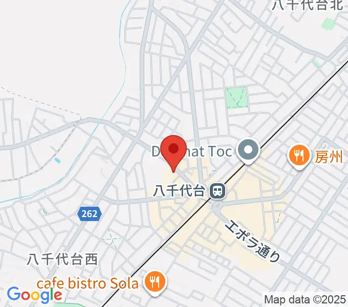 八千代台文化センターの地図