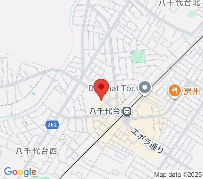 八千代台文化センターの地図