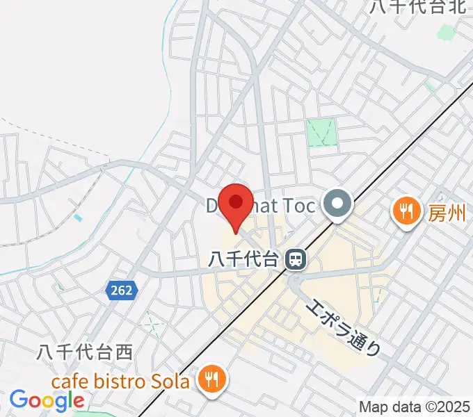 八千代台文化センターの地図