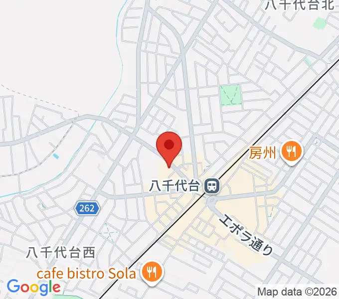 八千代台文化センターの地図