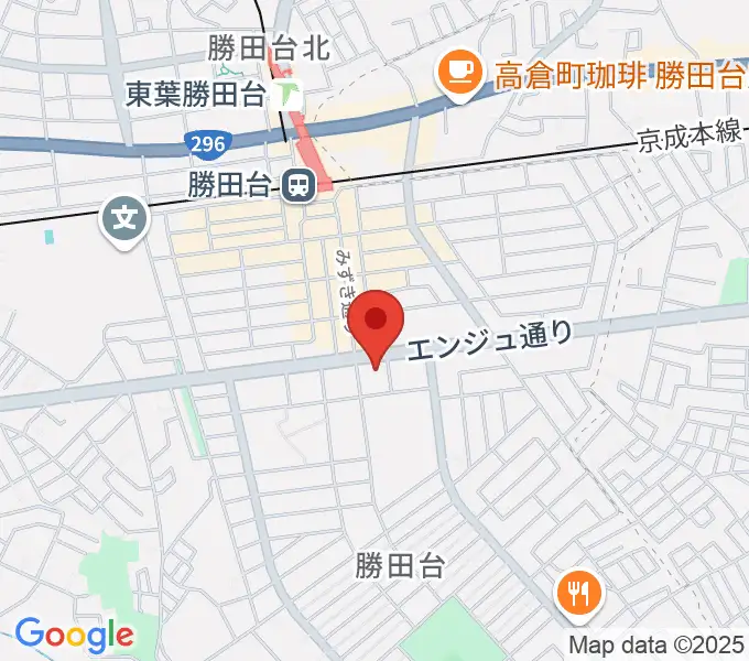 勝田台文化センターの地図