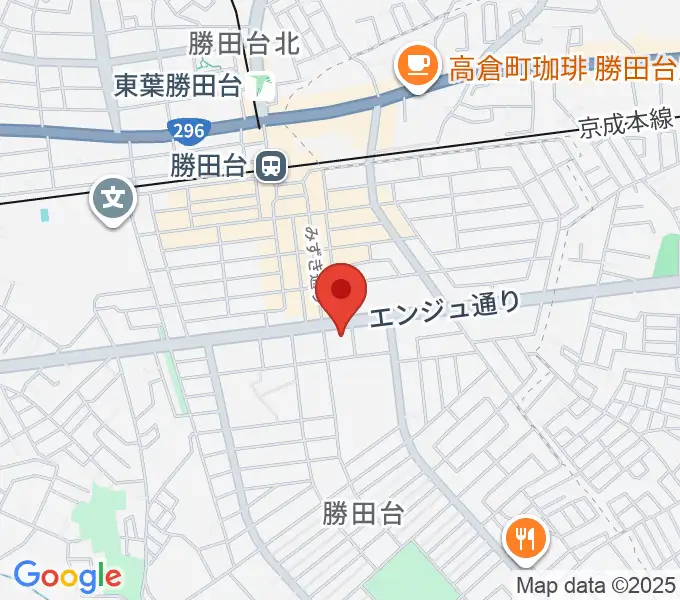 勝田台文化センターの地図