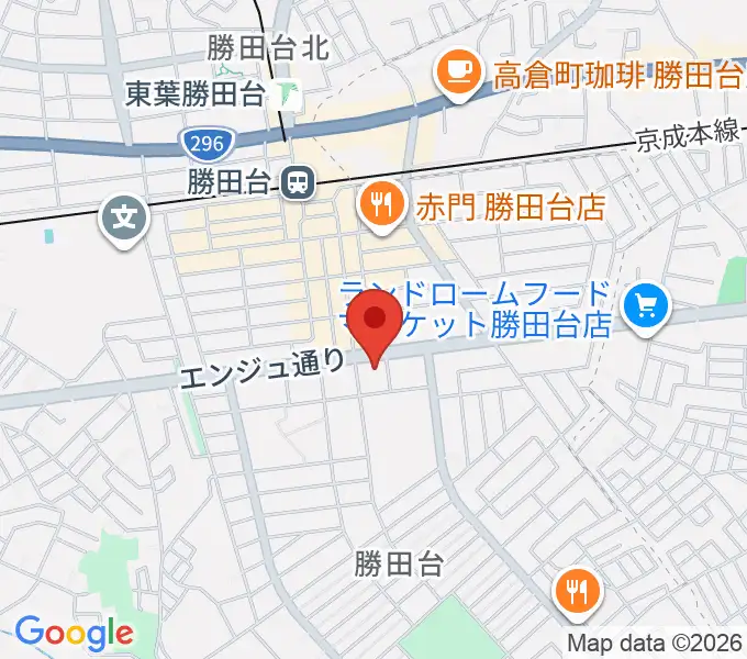 勝田台文化センターの地図