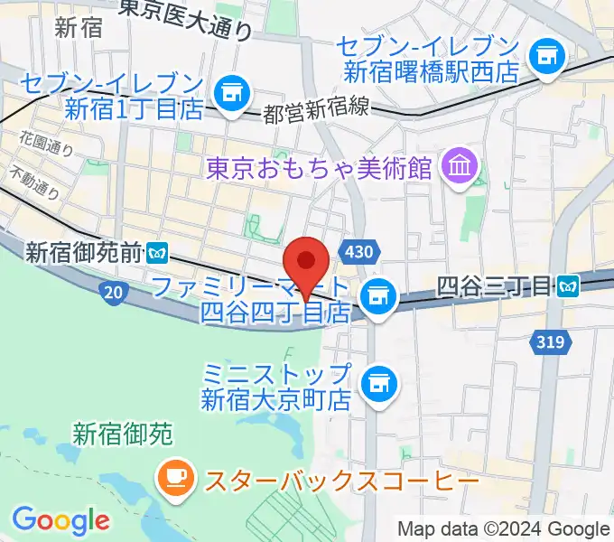 四谷地域センターの地図