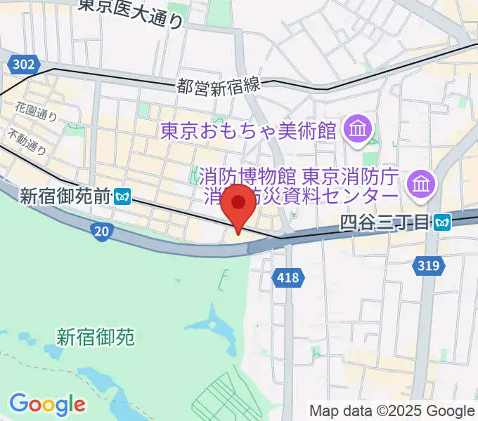 四谷地域センターの地図