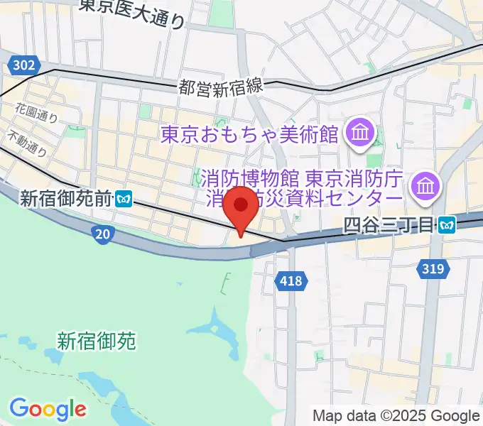 四谷地域センターの地図