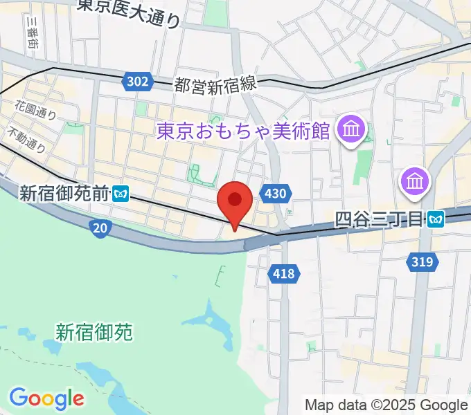 四谷地域センターの地図