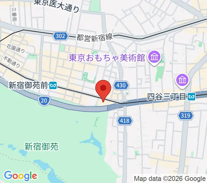 四谷地域センターの地図