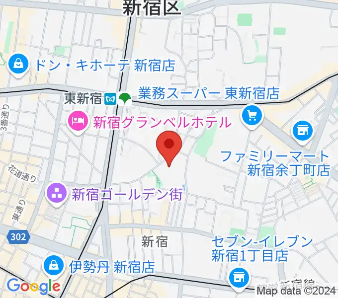 新宿文化センターの地図